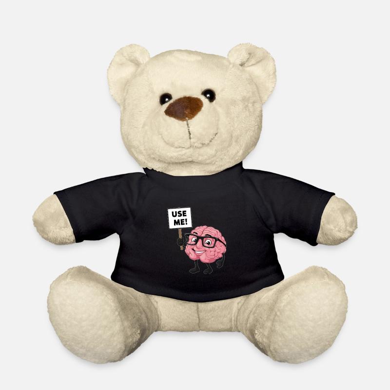 Benutze dein Gehirn Verstand Intelligenz - Teddy - Schwarz
