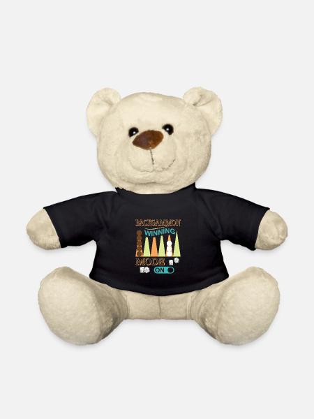 Backgammon Spiel - Teddy - Schwarz