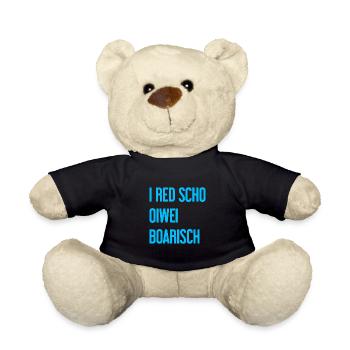 I red scho oiwei boarisch - Teddy - Schwarz - Vorne