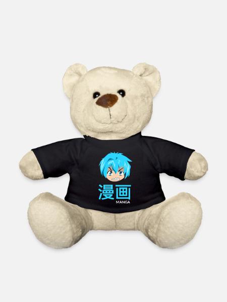 manga blau - Teddy - Schwarz