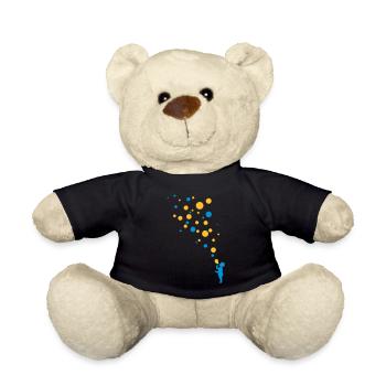 Love color bubbles - Teddy - Schwarz - Vorne