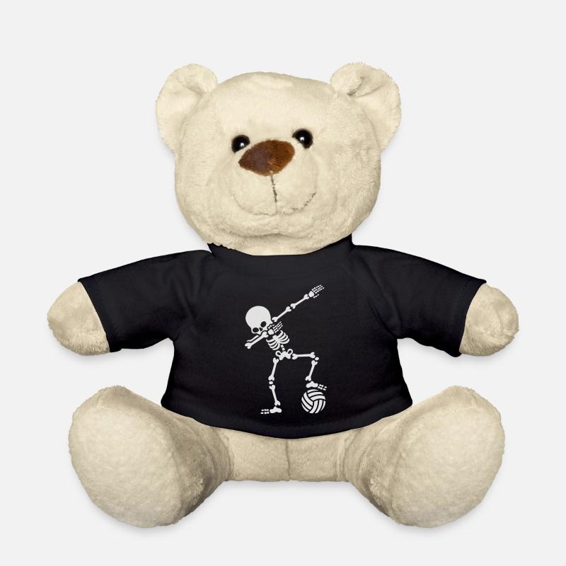 Dab dabbing skeleton (beach) volleyball - Teddy - Schwarz