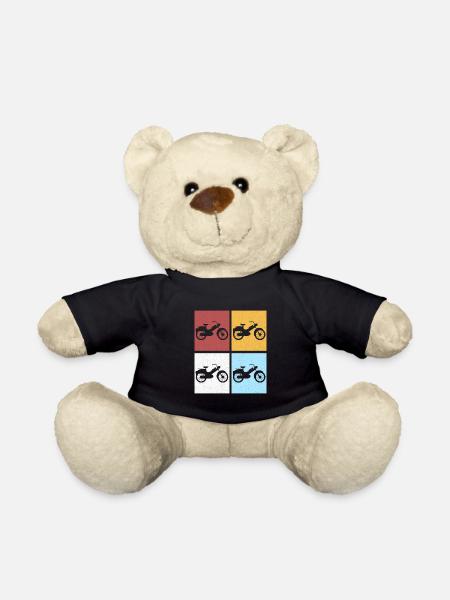 Moped Moped Moped Driver Moped Driver Mopeds Mokick - Teddy Bear - black