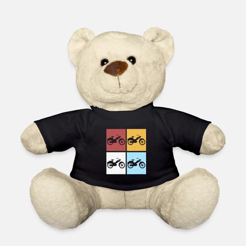 Mofa Moped Mofafahrer Mopedfahrer Mopeds Mokick - Teddy - Schwarz