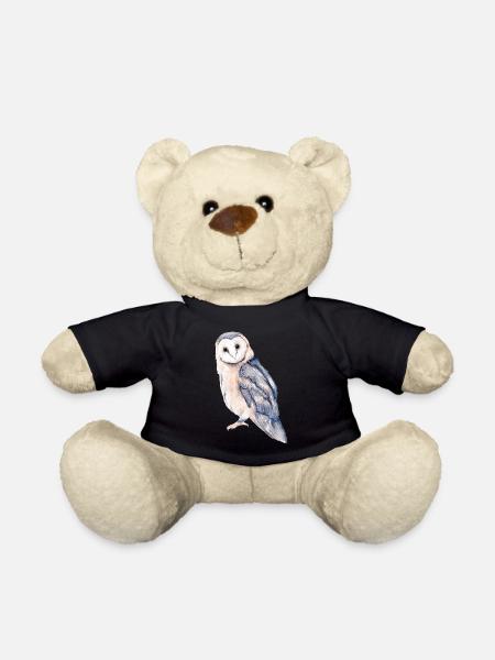 Eule - Teddy - Schwarz