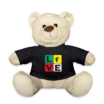 Boule Petanque Boccia Boule Player Boules Ball - Teddy Bear - black - Front