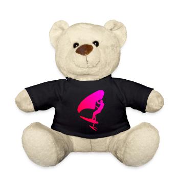 Hommes femmes foilwing wingsurfen wingfoil - Nounours - noir - Devant