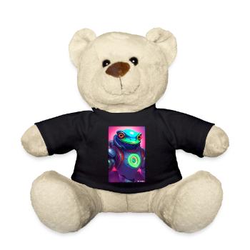 Space Frog Future Cyborg Robot - Teddy Bear - black - Front