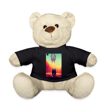 Bear Grizzly Bear Brown Bear Predator Wildlife Forest 3 - Teddy Bear - black - Front