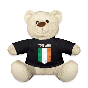 Ireland Flag Irish - Teddy Bear - black - Front