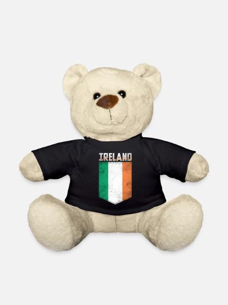 Irlande Drapeau Irlandais - Nounours - noir