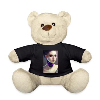 Cyber Goth Frau Zukunft Technik Wissenschaft - Teddy - Schwarz - Vorne