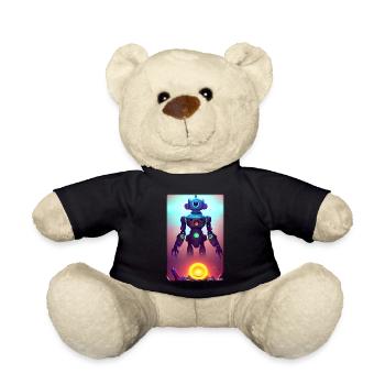 Robot Future Science Sci-Fi Machine - Teddy Bear - black - Front