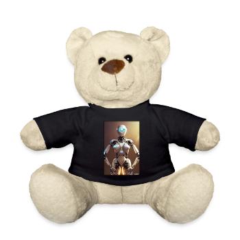 Robot Future Science Sci-Fi Machine - Teddy Bear - black - Front