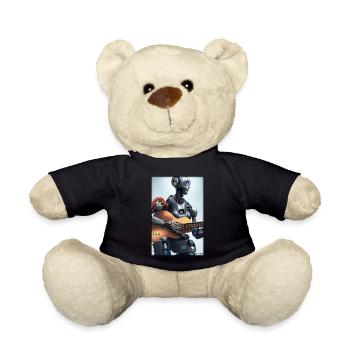Robot Guitare Guitariste Future Musicien - Nounours - noir - Devant