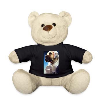 Dog Pet Astronaut Future Sci-Fi Technology - Nounours - noir - Devant
