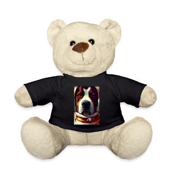 Dog Pet Astronaut Future Sci-Fi Technology - Nounours - noir - Devant