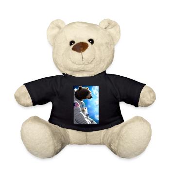 Bear Wildlife Astronaut Future Sci-Fi Technology - Nounours - noir - Devant