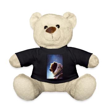 Bear Wildlife Astronaut Future Sci-Fi Technology - Nounours - noir - Devant