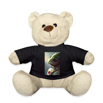 Frog Amphibian Astronaut Future Sci-Fi Technology - Nounours - noir - Devant