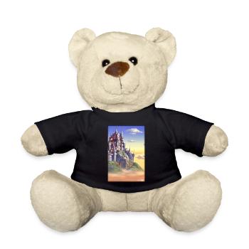 Castle Castle Fortress Architecture Landscape - Teddy Bear - black - Front