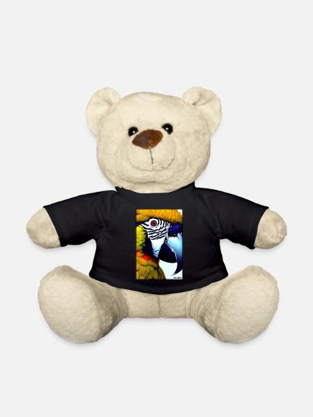 Papagei Papageien Vogel Vögel Ara Tier Wildtier - Teddy - Schwarz