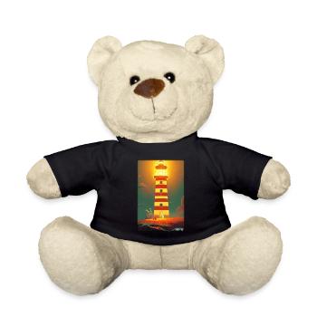 lighthouse sea light North Sea Baltic Sea holiday beach - Teddy Bear - black - Front