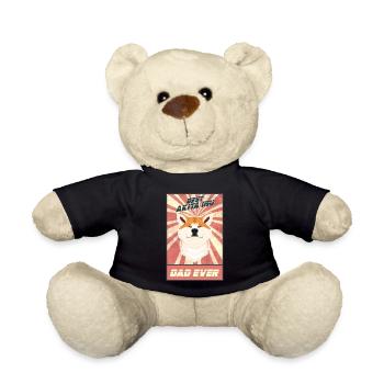 Best Akita Inu Dad Ever I Akita Inu Lover - Teddy Bear - black - Front