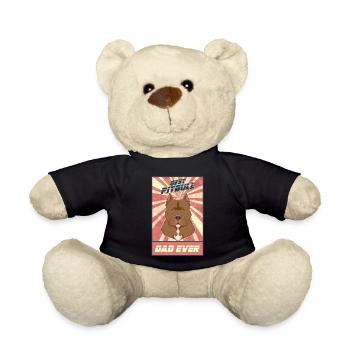 Meilleur père pitbull de tous les temps I Pitbull Lover - Nounours - noir - Devant