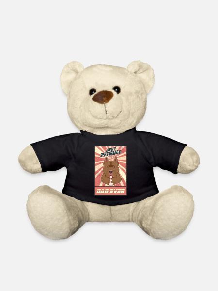 Best Pitbull Dad Ever I Pitbull Lover - Teddy - Schwarz
