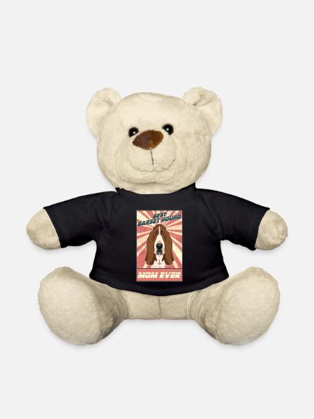 Best Basset Hound Mom Ever I Basset Lover - Teddy - Schwarz