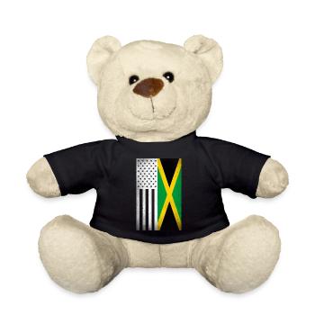 Jamaika-Design für stolze jamaikanische Amerikaner - Teddy - Schwarz - Vorne