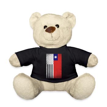 Taiwan Design für stolze taiwanesische Amerikaner - Teddy - Schwarz - Vorne