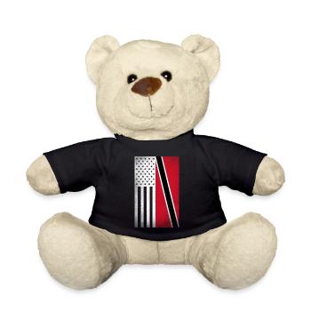 Trinidad Tobago Design für trinidadisch Amerikaner - Teddy - Schwarz - Vorne