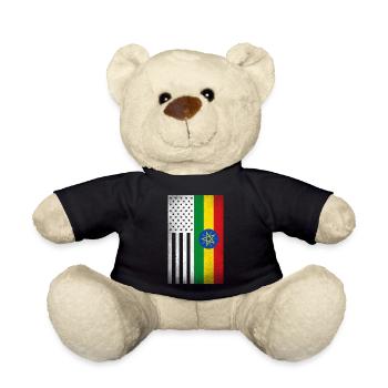 Äthiopien Design für stolze äthiopische Amerikaner - Teddy - Schwarz - Vorne