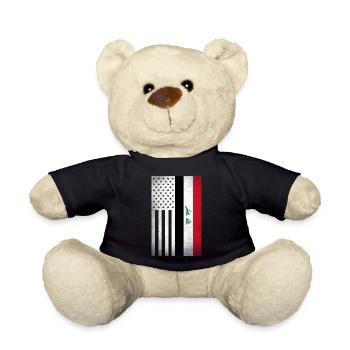 Irak-Design für stolze irakische Amerikaner - Teddy - Schwarz - Vorne