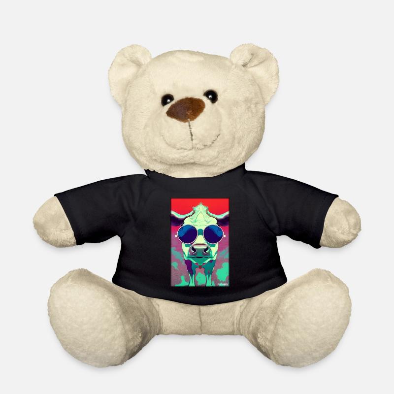 Kuh Sonnenbrille Tierwelt Bauernhof Milchkuh - Teddy - Schwarz