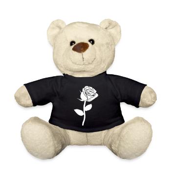 Rose, I love you - Teddy Bear - black - Front