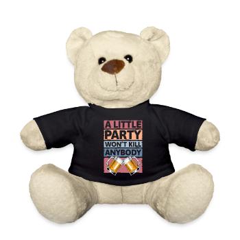 Celebrate Alcohol Drink Girls' Evening - Teddy Bear - black - Front