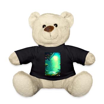 Marine Life Underwater World Fish Sea Animal Lake - Teddy Bear - black - Front