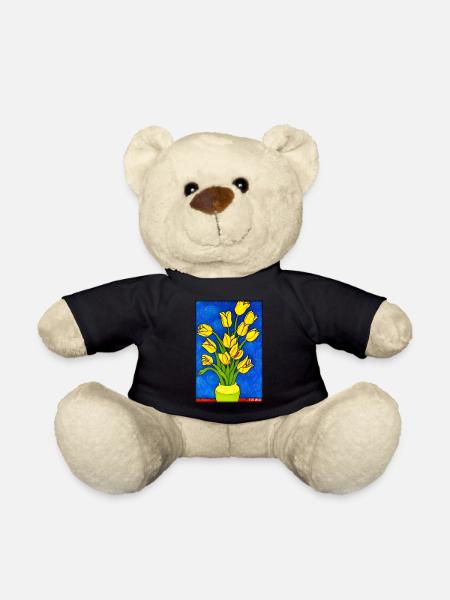 Tulpe Liliengewächse Blume Frühling Wiese Grün - Teddy - Schwarz