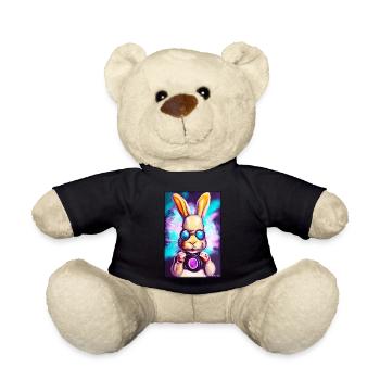 Easter Easter Cyber Future Sci-Fi Animal - Teddy Bear - black - Front