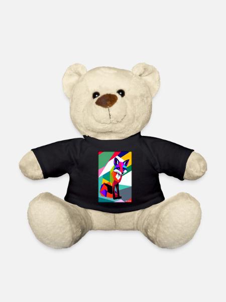 Fox Polygone Forest Dwellers Forest Animal Wilderness Animal Animal - Nounours - noir