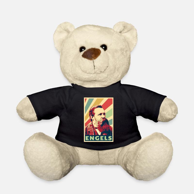 Friedrich Engels Vintage Farben - Teddy - Schwarz