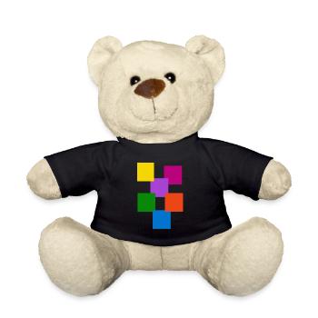 quadratisches Bild16 - Teddy - Schwarz - Vorne