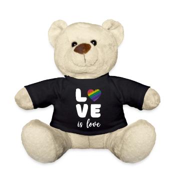 Pride Month - Liebe ist Liebe - Teddy - Schwarz - Vorne