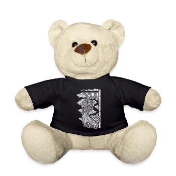 Wikinger Schiff Boot Runen nordischer See Kapitän - Teddy - Schwarz - Vorne