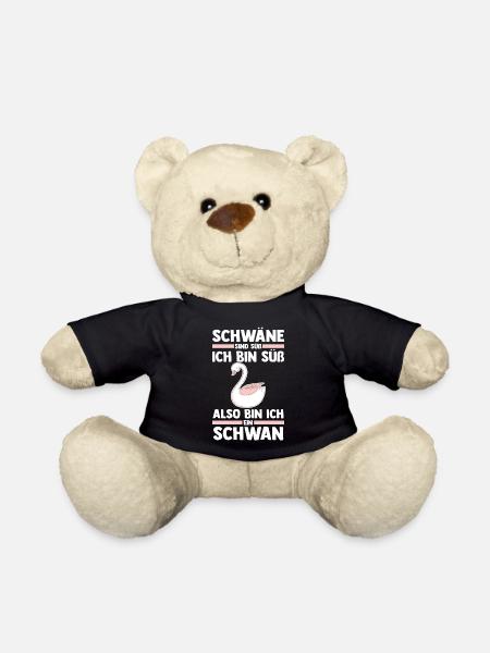 Schwan - Teddy - Schwarz