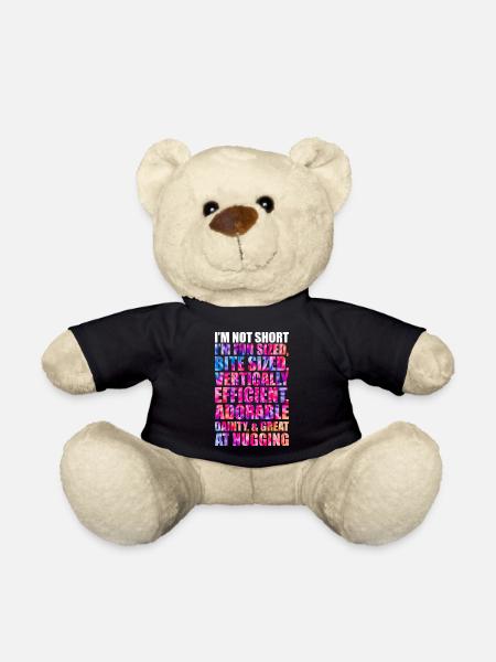 Ich bin nicht kurz im spaßigen Batik-Dye - Teddy - Schwarz