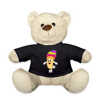 Cupcake Eislaufen Schlittschuhe - Teddy Bear - black - Front